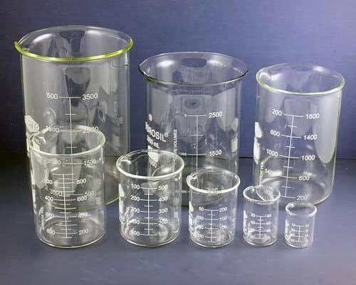 Glass beakers