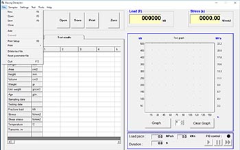 Software for Automatic Concrete Compression Testing Machine