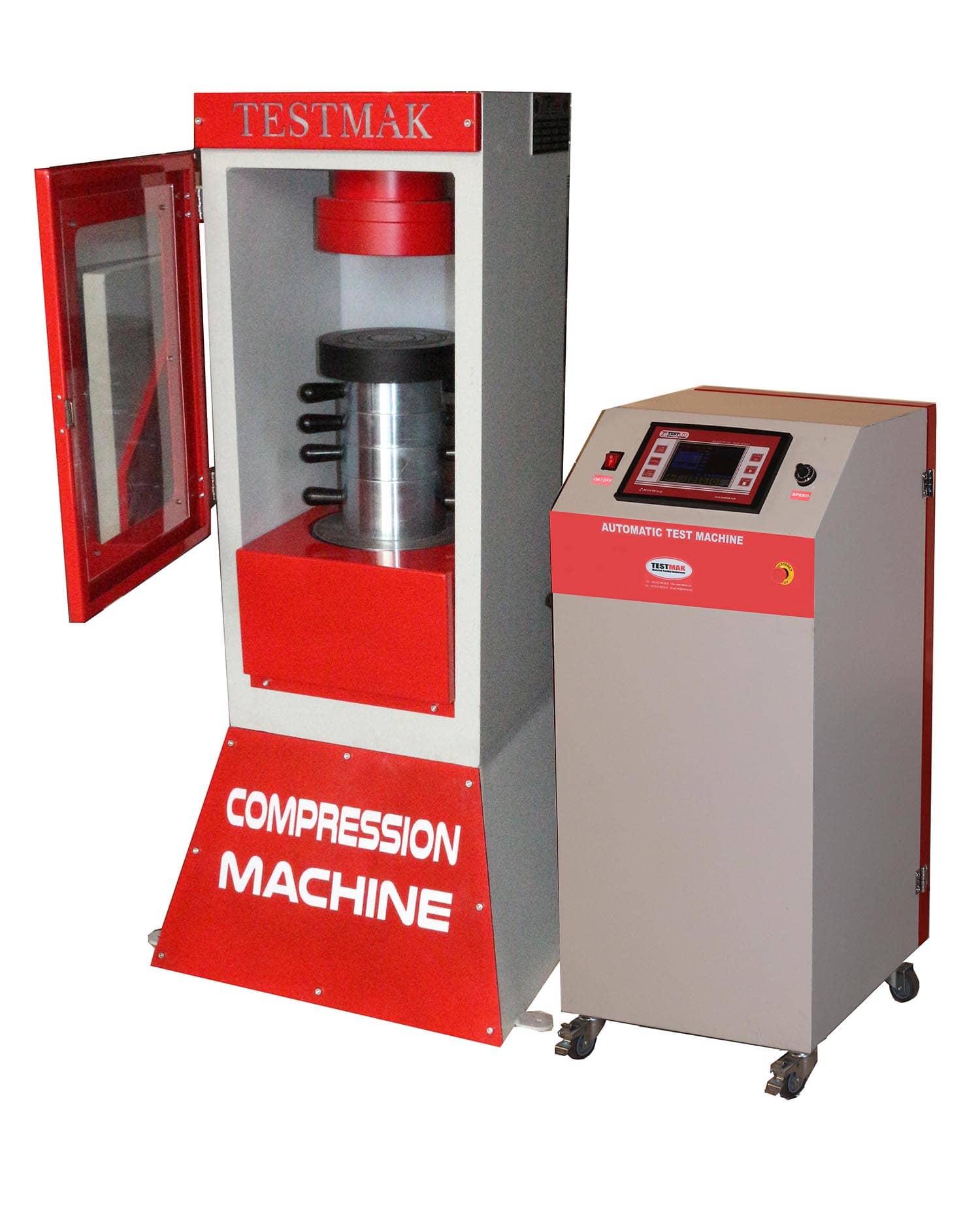 Probadores automáticos de compresión de alta capacidad ASTM para moldes de cilindros de concreto