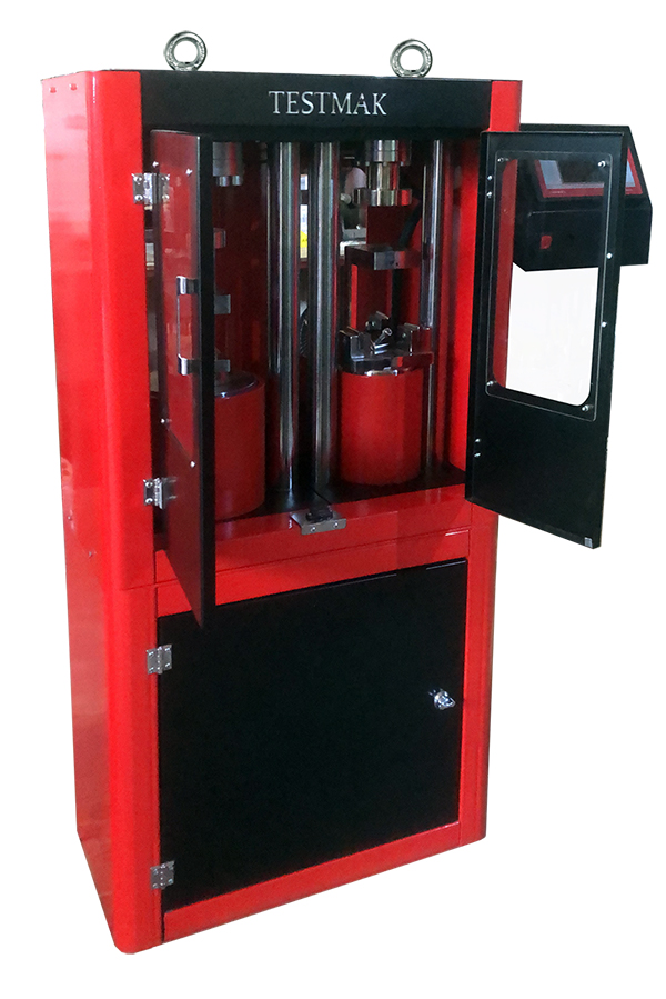 COMPRESSIVE AND FLEXURAL TESTING MACHINE FOR CEMENT MOLDS