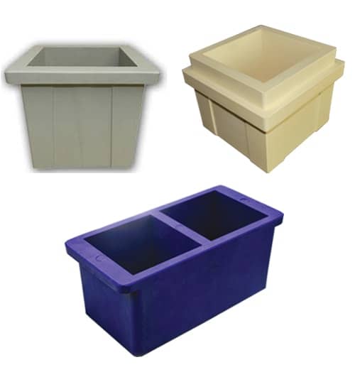 Concrete Plastic Cube Moulds