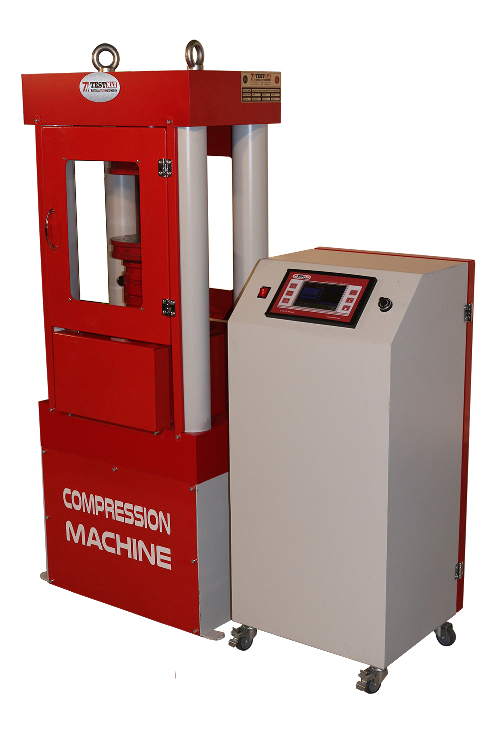 HIGH CAPACITY FOUR COLUMN AUTOMATIC COMPRESSION TESTING MACHINES