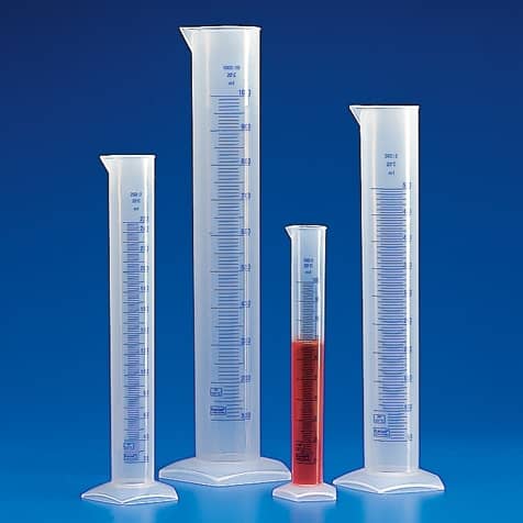 PLASTIC GRADUATED GLASS CYLINDERS