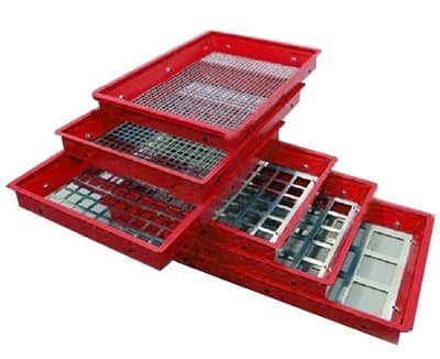 SCREEN TRAYS FOR HIGH CAPACITY SIEVE SHAKER